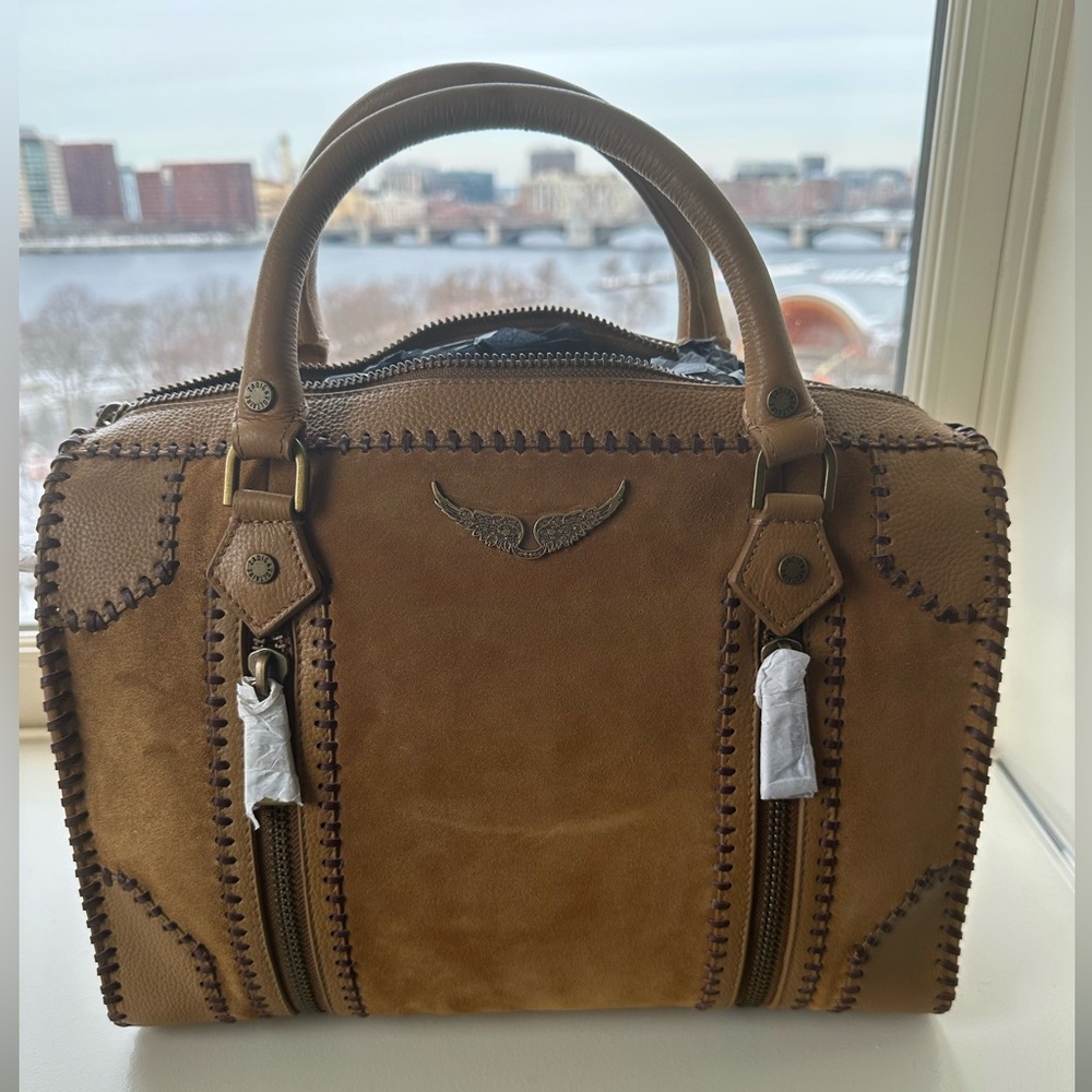 NWT Zadig et Voltaire Sunny Medium #2 Crafted Suede, Folk - Folk / ONE SIZE